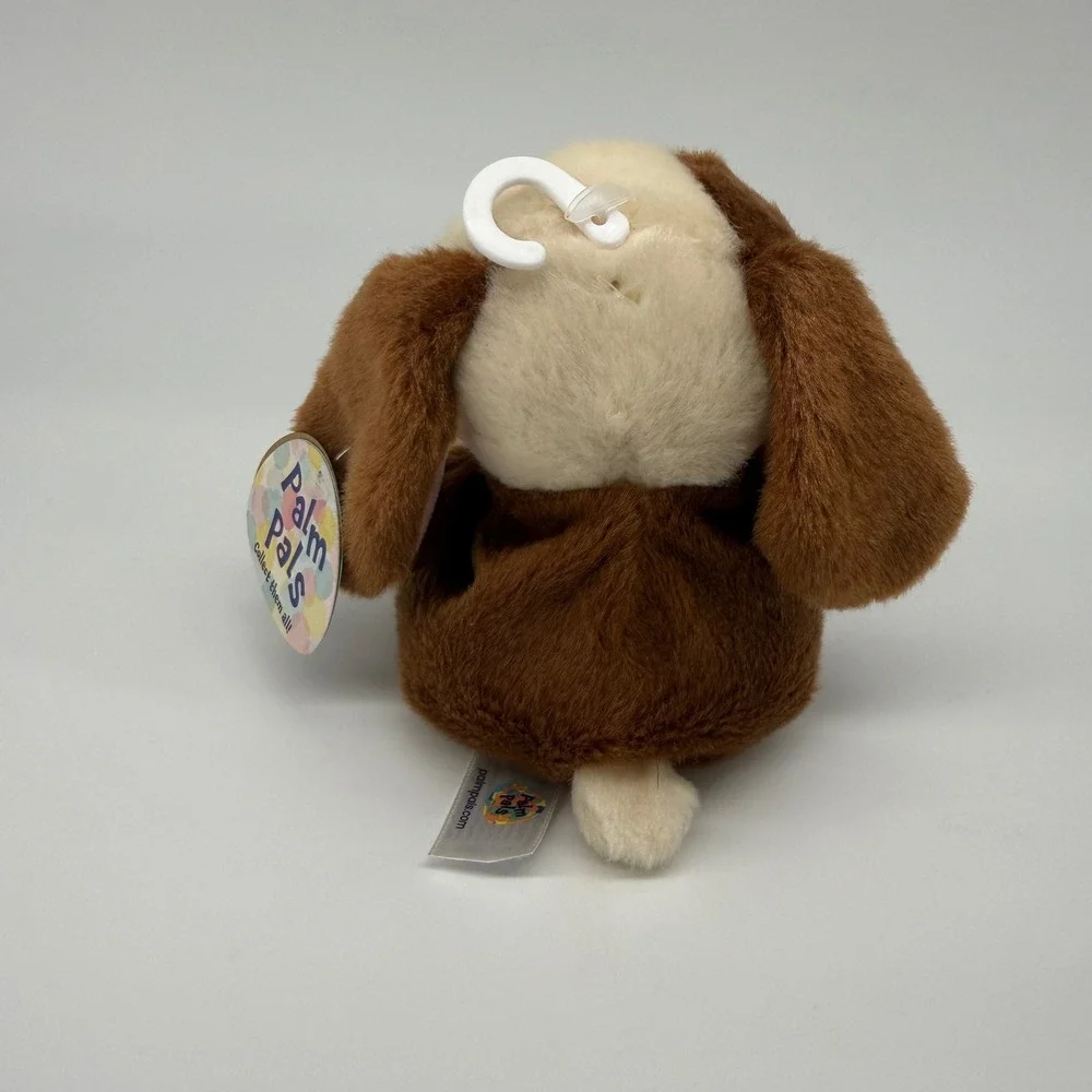 Aurora Palm Pals Clover Bunny Brown White Plush Stuffed Animal Toy 82060 NEW 5in